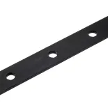 CT-01 Piastra di connessione per profilo frangisole in WPC per facciate, 30x1950 mm, nero, zincato