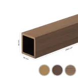 WPC homlokzat lamella FS-03O, csiszolt textúra, TÖLGY, 40x50x2900 mm