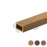 WPC homlokzat lamella FS-05R, csiszolt textúra, RUSZTIKUS TÖLGY, 75x45x2900 mm