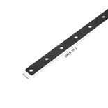 CT-01 Csatlakozó lemez WPC homlokzat lamellához, 30x1950 mm, fekete, horganyzott