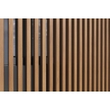 WPC drvena cijev LT-04A, 3D zrnato drvo, AURORA, 100x50x2900 mm