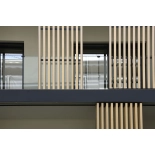 Lamella frangisole WPC FS-03A, finitura sabbiata, ROVERE CHIARO, 50x50x2900 mm