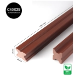 Profil za WPC fasadnu konstrukciju, 40x25 mm, duljina 2900 mm