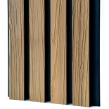 WPC facade panel, 219x2900 mm, dual color, LIGHT OAK & BLACK (0.63 m²)