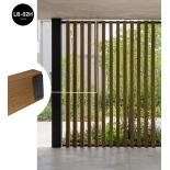 Metalni profil za pričvršćivanje WPC letvica LT-04A, L oblik, CRNI