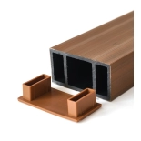 Završni poklopac za drvene brisoleje 100x53 mm, SMEĐI, plastični