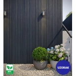 [UZORAK] Vanjski fasadni panel, WPC, 219x2900 mm, CRNA, tekstura drveta