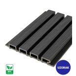 [UZORAK] Vanjski fasadni panel, WPC, 219x2900 mm, CRNA, tekstura drveta