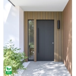 WPC facade panel, 219x2900 mm, dual color, LIGHT OAK & BLACK (0.63 m²)