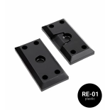 Profile for rotating horizontal WPC slats, RE-01