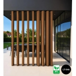 Profile for rotating horizontal WPC slats, RE-01