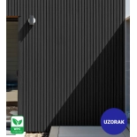 [UZORAK] Vanjski fasadni panel, WPC, 219x2900 mm, CRNA, tekstura drveta