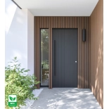 WPC fasadni panel TEAK/ČRNA, 219x2900 mm, valovita tekstura, half co-extrusion (0,63 m²)