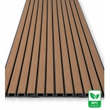 WPC fasadni panel TEAK/ČRNA, 219x2900 mm, valovita tekstura, half co-extrusion (0,63 m²)