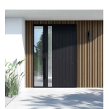 WPC fasadni panel TEAK/ČRNA, 219x2900 mm, valovita tekstura, half co-extrusion (0,63 m²)