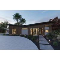 WPC facade panel TEAK TWIX MINI, 5 slats, 217x2900 mm, brushed texture