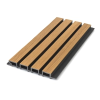 WPC facade panel, 219x2900mm, two colors, LIGHT OAK & BLACK (0.63 m²)