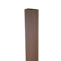 WPC timber tube LT-04A, 3D grain wood, AURORA, 100x50x2900 mm