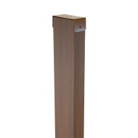 WPC timber tube LT-04A, 3D grain wood, AURORA, 100x50x2900 mm