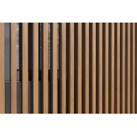 WPC timber tube LT-04A, 3D grain wood, AURORA, 100x50x2900 mm