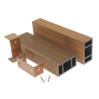 WPC timber tube LT-04A, 3D grain wood, AURORA, 100x50x2900 mm