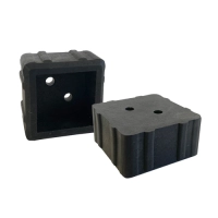 Hard plastic mounting brackets for WPC wooden brise-soleil slats (2 pcs)