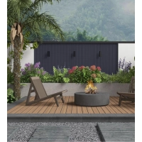 WPC homlokzati panel, 219x26x2900 mm, ANTRACIT (RAL 7016) (0,63 m²)