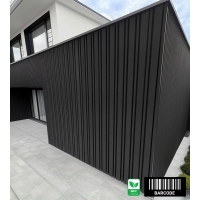 WPC homlokzati panel BARCODE PREMIUM, 219x2900 mm, FEKETE (0,63 m²)