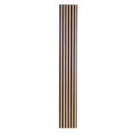 WPC facade panel, 223x26x2900 mm, LIGHT OAK with black joints, 6 grids (0.64 m²)