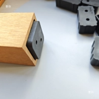 Hard plastic mounting brackets for WPC wooden brise-soleil slats (2 pcs)