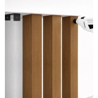 U-shaped bracket for wooden brise-soleil slats, for concealed mounting, galvanized steel, 87x37 mm