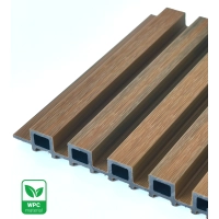 WPC homlokzati panel TEAK TWIX MINI, 5 lamella, 217x2900 mm, csiszolt felület