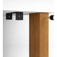 U-shaped bracket for wooden brise-soleil slats, for concealed mounting, galvanized steel, 87x37 mm