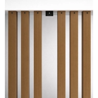 U-shaped bracket for wooden brise-soleil slats, for concealed mounting, galvanized steel, 87x37 mm