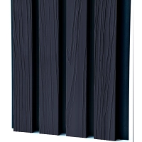 WPC homlokzati panel, 219x26x2900 mm, ANTRACIT (RAL 7016) (0,63 m²)