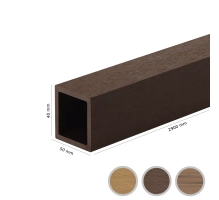 WPC fasadni lamel FS-03W, peskana tekstura, OREH, 40x50x2900 mm