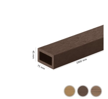 WPC fasadni lamel FS-05W, peskana tekstura, OREH, 75x45x2900 mm