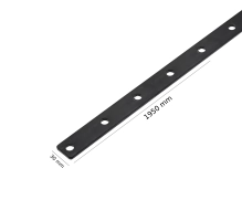 CT-01 Connection plate for WPC timber tubes, 30x1950 mm, black, galvanized