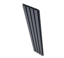 WPC-Fassadenpaneel GRAU/SCHWARZ, 219x2900 mm, Wellenstruktur, half co-extrusion (0,63 m²)