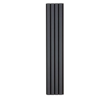 WPC-Fassadenpaneel GRAU/SCHWARZ, 219x2900 mm, Wellenstruktur, half co-extrusion (0,63 m²)