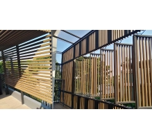 WPC leseni brisolej FS-03A, brušena tekstura, SVETLI HRAST, 50x50x2900 mm