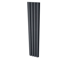 WPC-Fassadenpaneel GRAU/SCHWARZ, 219x2900 mm, Wellenstruktur, half co-extrusion (0,63 m²)