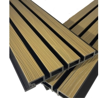 WPC facade panel, 219x2900 mm, dual color, LIGHT OAK & BLACK (0.63 m²)