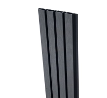 WPC-Fassadenpaneel GRAU/SCHWARZ, 219x2900 mm, Wellenstruktur, half co-extrusion (0,63 m²)