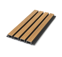 WPC facade panel, 219x2900 mm, dual color, LIGHT OAK & BLACK (0.63 m²)