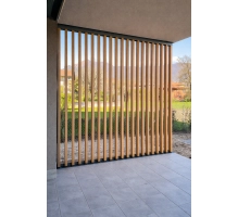 WPC leseni brisolej FS-03A, brušena tekstura, SVETLI HRAST, 50x50x2900 mm