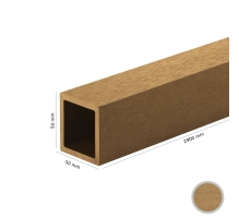 WPC leseni brisolej FS-03A, brušena tekstura, SVETLI HRAST, 50x50x2900 mm