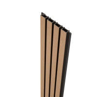 WPC facade panel MAPLE/BLACK, 219x2900 mm, ripple texture, half co-extrusion (0.63 m²)
