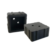 Hard plastic mounting brackets for WPC wooden brise-soleil slats (2 pcs)