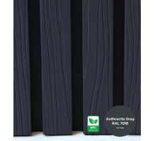 WPC Fassadenpaneel, 219x26x2900 mm, ANTHRAZIT (RAL 7016) (0,63 m²)